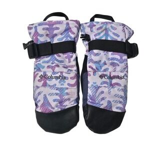 Columbia‎ Purple Camo Whirlibird Omni-Heat Winter Mittens CY4399 Kids Youth M
